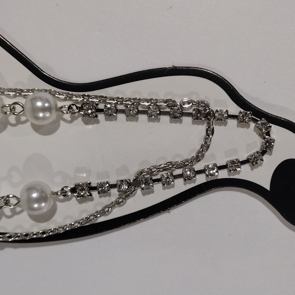 Silver-Tone Chain Anklet with Matching Toe Ring – Chic Layered Boho Jewelry Set - Picture 4 of 7